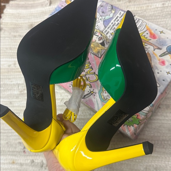 New NIB Jeffrey Campbell Ovio Ankle Strap Pointed Toe Pump 6 - Picture 6 of 8